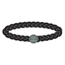 Green Bay Packers Braided Leather Bracelet - Black