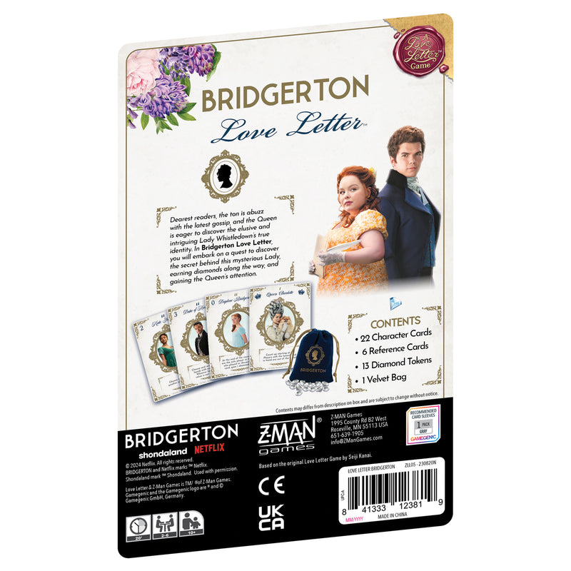 Bridgerton: Love Letter Card Game | Unmask Lady Whistledown's Identity!