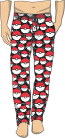 Pokemon Pokeballs All-Over Print Sleep Pants, Black