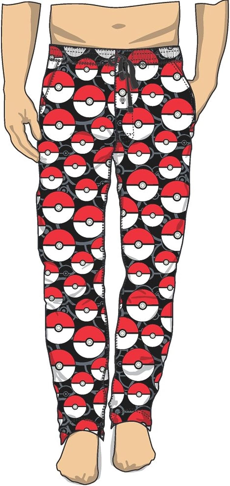 Pokemon Pokeballs All-Over Print Sleep Pants
