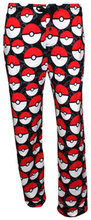 Pokemon Pokeballs All-Over Print Sleep Pants, Black