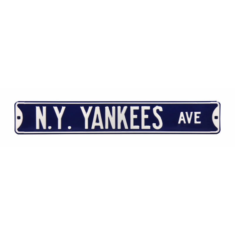 New York Yankees Ave 6 x 36" Metal Street Sign