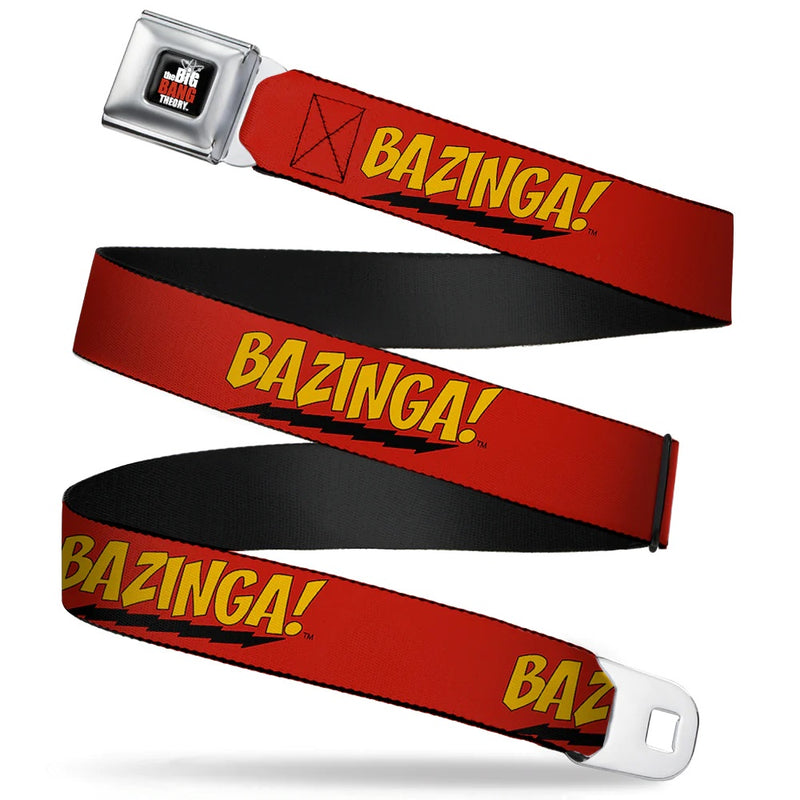 Big Bang Theory Bazinga Red Seatbelt Style Belt