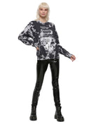 Beetlejuice Handbook for the Recently Deceased Acid Wash Girls Sweatshirt