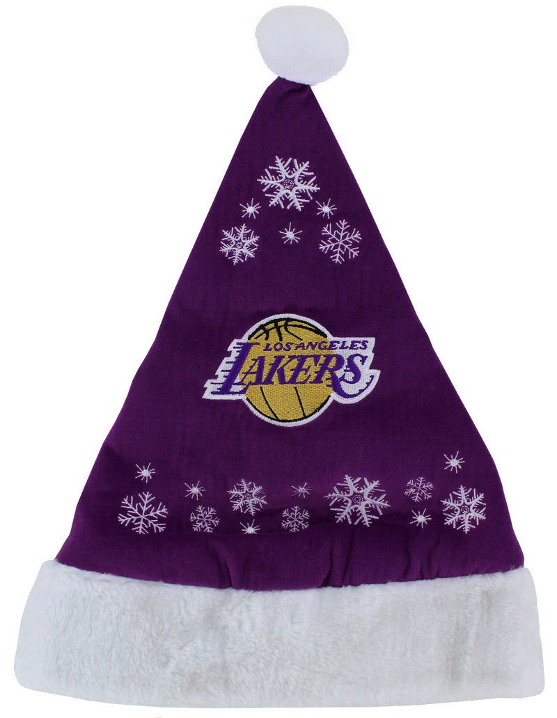 Los Angeles Lakers Snowflake Santa Hat