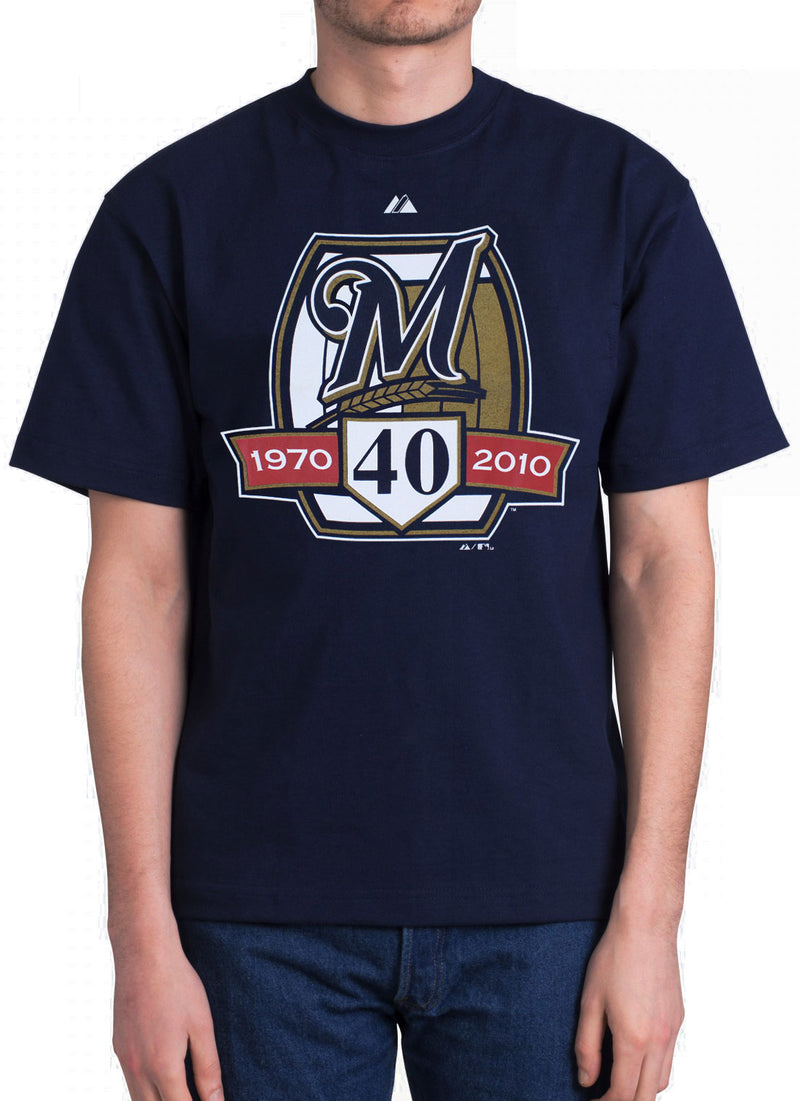 Milwaukee Brewers 40th Anniversary Commemorative Men's T-Shirt
