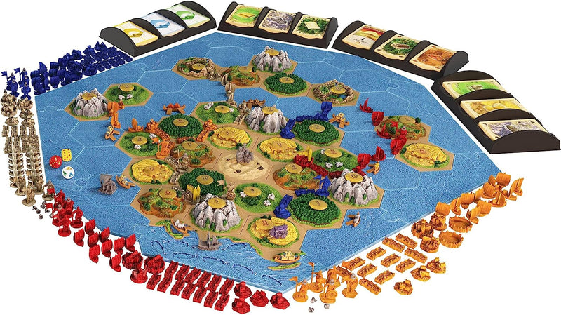 Catan - 3D Seafarers + Cities & Knights Expansion