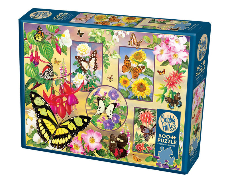 Butterfly Magic Jigsaw Puzzle with Poster, 500 Pieces