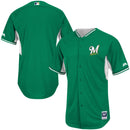 Milwaukee Brewers Batting Practice Cool Base Jersey, Celtic Green