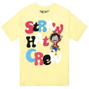 One Piece Straw Hat Crew Bubble Shirt, Yellow, XL