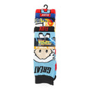 Back to the Future Adult Casual Crew Socks, 6-Pack, Size 8-12