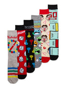 Hasbro Adult Casual Crew Socks, 6-Pack, Size 8-12