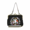 Purple Snakes & Ghost Wreath Kisslock Handbag