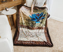 Magic: The Gathering Black Lotus Double Sided Card Fleece Throw Blanket | 45 x 63 Inches