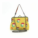 Mushrooms Kisslock Handbag - Yellow