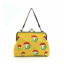 Mushrooms Kisslock Handbag - Yellow