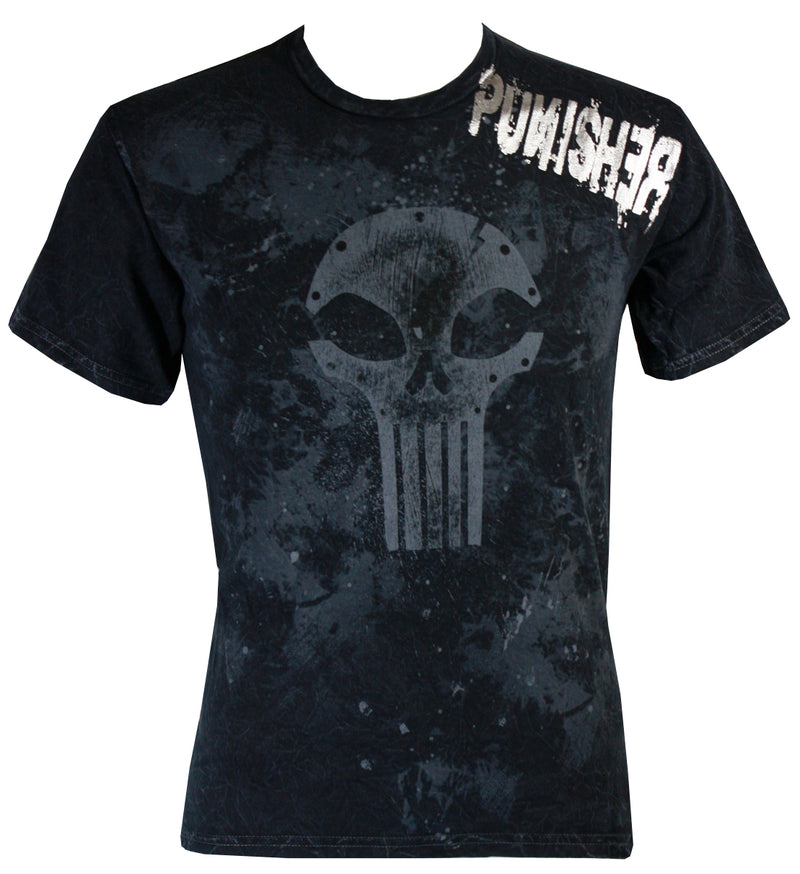 Punisher Dusted Foil Logo Men's Slim Fit T-Shirt