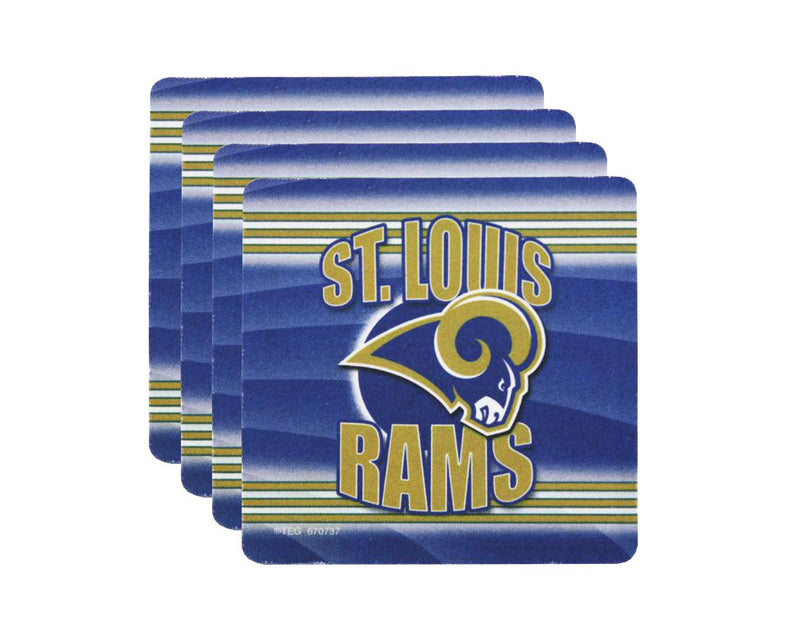St. Louis Rams End Zone Four Piece Foam Coaster Set