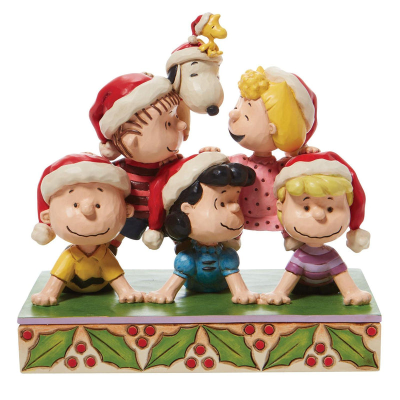 Peanuts Holiday Pyramid Stacked With Friendship Figurine, 6.5"