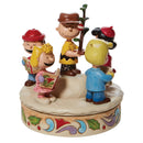 Peanuts Charlie Brown & Friends Spreading Christmas Cheer Figurine