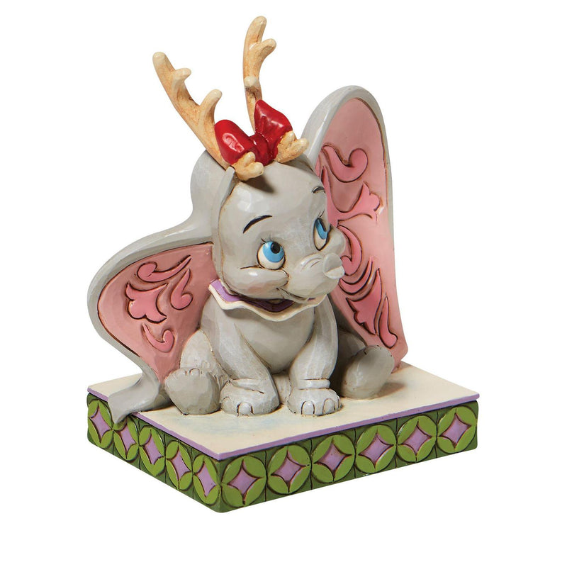 Disney Traditions Dumbo Santa's Cheerful Helper Figurine