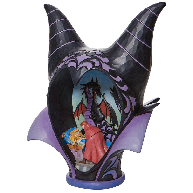 Disney Traditions True Loves Kiss Maleficent Headdress Scene Figurine