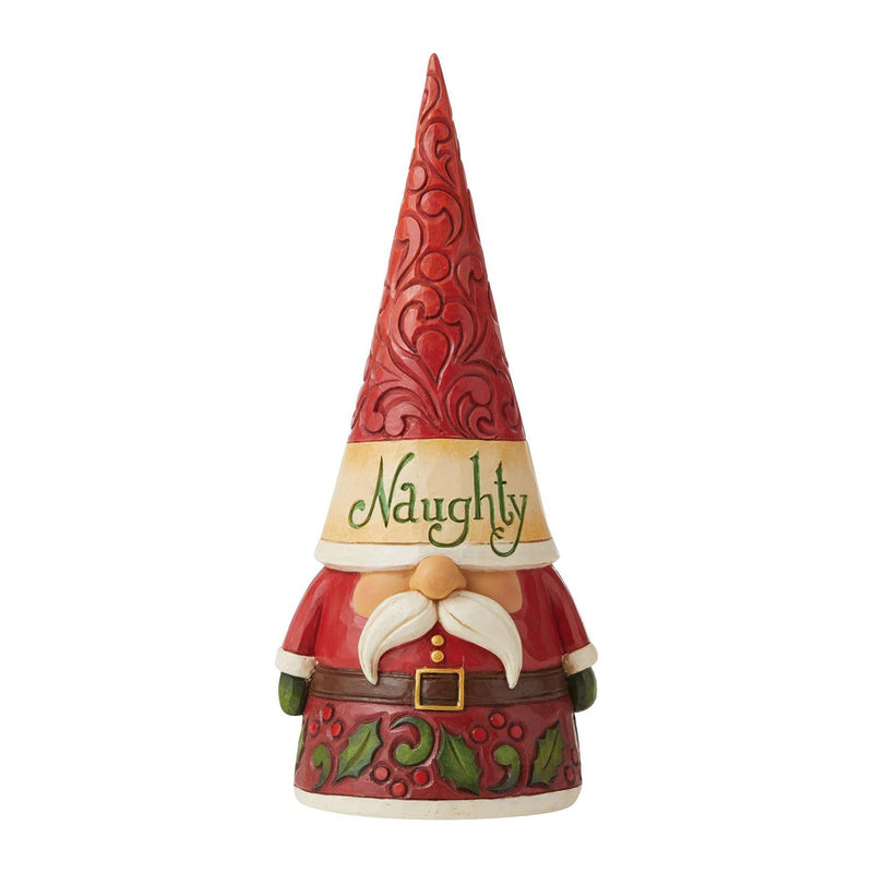 Gnome-body's Perfect Naughty/Nice Two-Sided Gnome Figurine