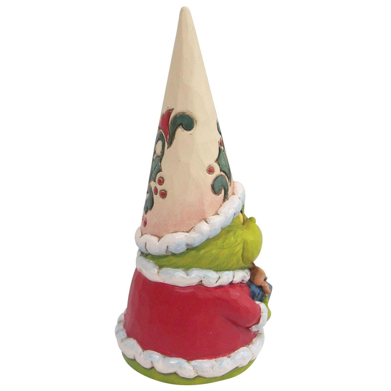 Dr. Seuss The Grinch Gnome Holding Present Figurine