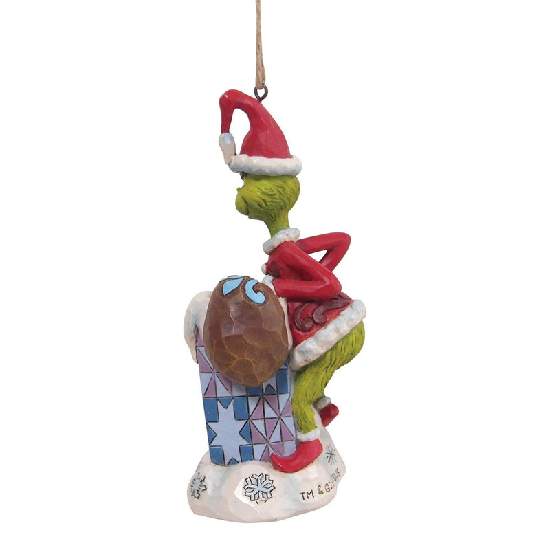 Dr. Seuss The Grinch Climbing in Chimney Ornament