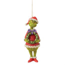 Dr. Seuss The Grinch Holding Wreath Ornament
