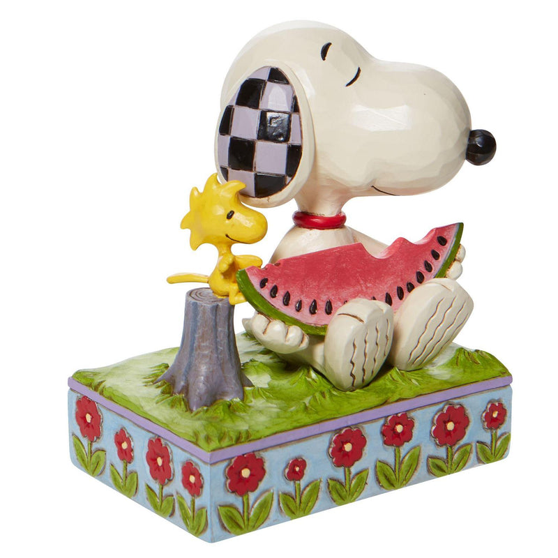Jim Shore Peanuts Snoopy & Woodstock A Summer Snack Figurine