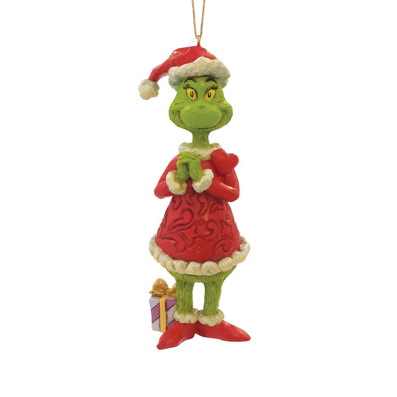 Dr. Seuss The Grinch with Large Heart Ornament