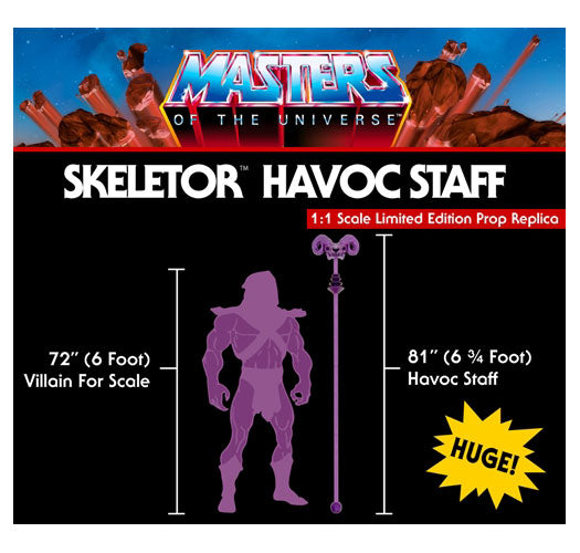 Masters Of The Universe - Skeletor Havoc Staff Limited Edition Prop Replica