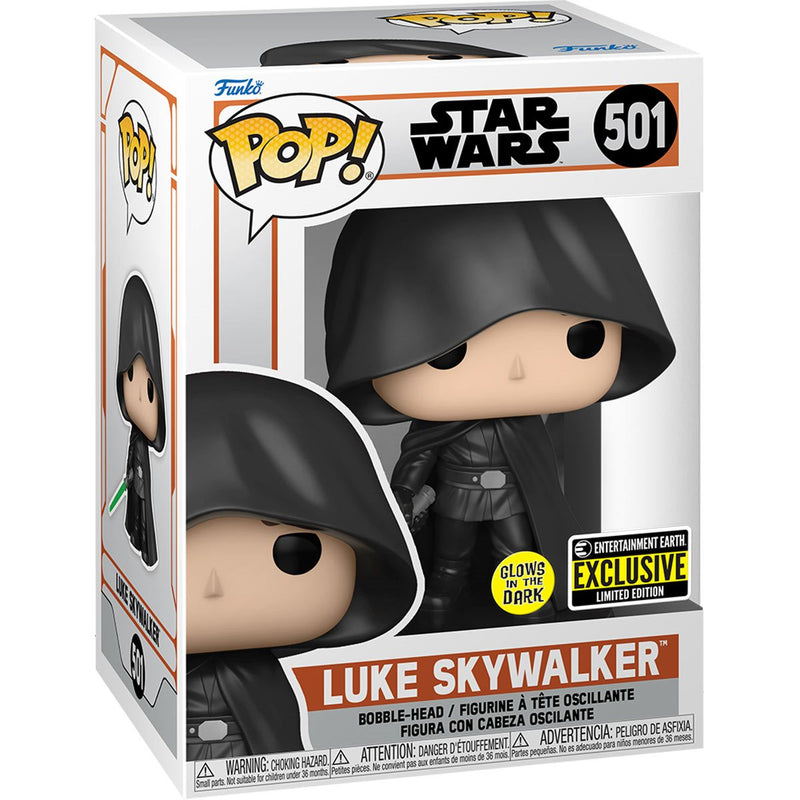 Funko POP! Star Wars The Mandalorian Hooded Luke Skywalker Vinyl Figure (