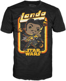 Funko POP! Tees Star Wars Lando in Space Men's Black Shirt