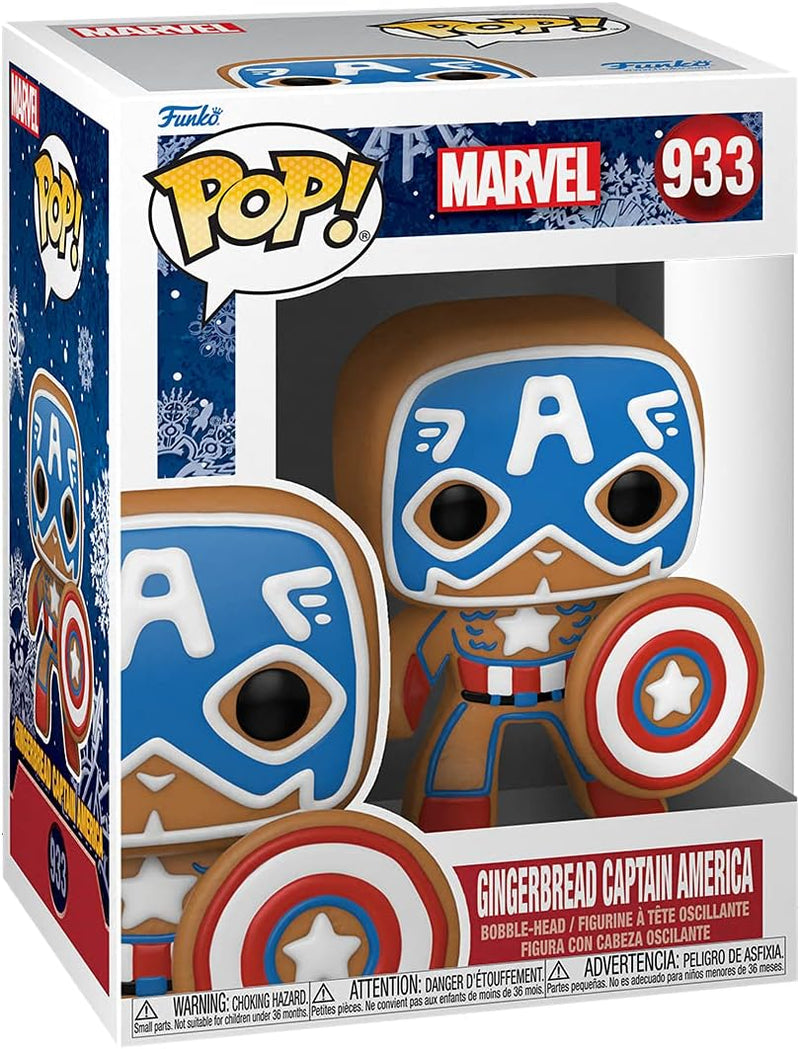 Funko POP! Marvel Gingerbread Captain America 3.75" Vinyl Figure (