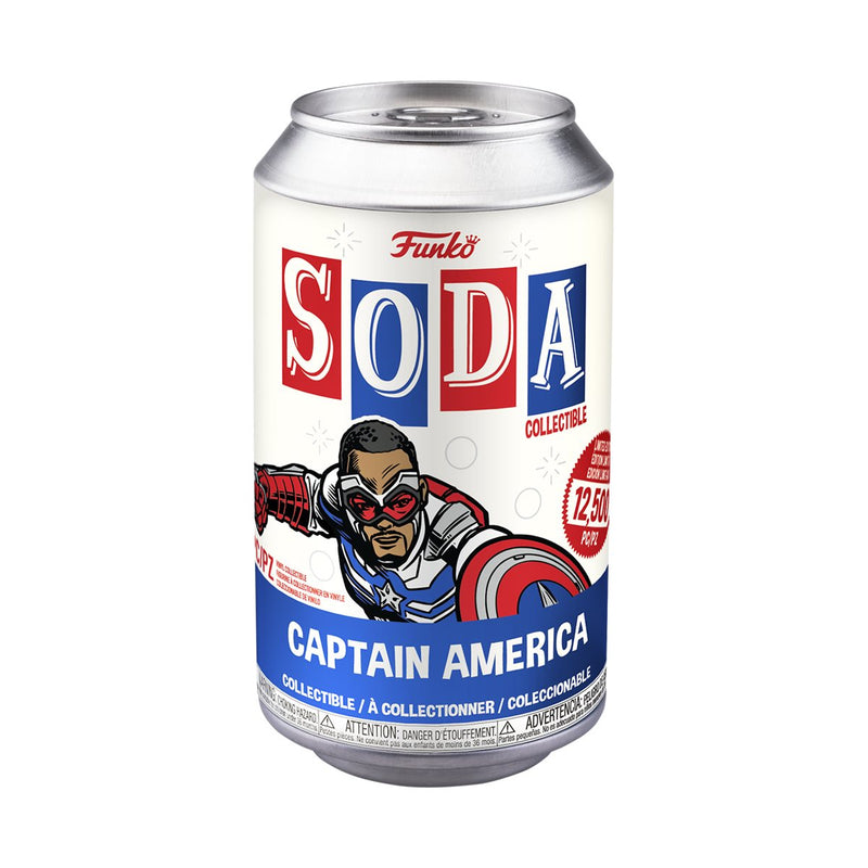 Funko Soda: Falcon & The Winter Soldier Captain America 4.25" Figure in a Can