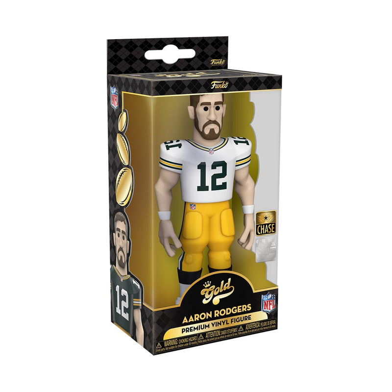 Funko GOLD Green Bay Packers Aaron Rodgers 5" Premium CHASE VARIANT Figure