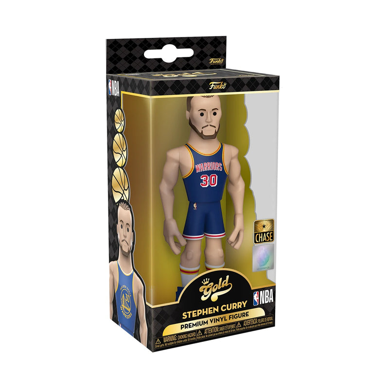 Funko GOLD Golden State Warriors Steph Curry 5" Premium CHASE VARIANT Figure