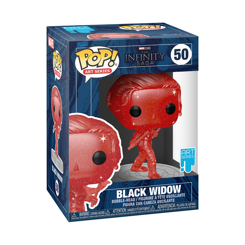 Funko POP! Art Series Infinity Saga Black Widow 3.75" Figure w/ Protector (