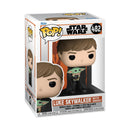Funko POP! Star Wars The Mandalorian Luke Skywalker with Grogu Figure (