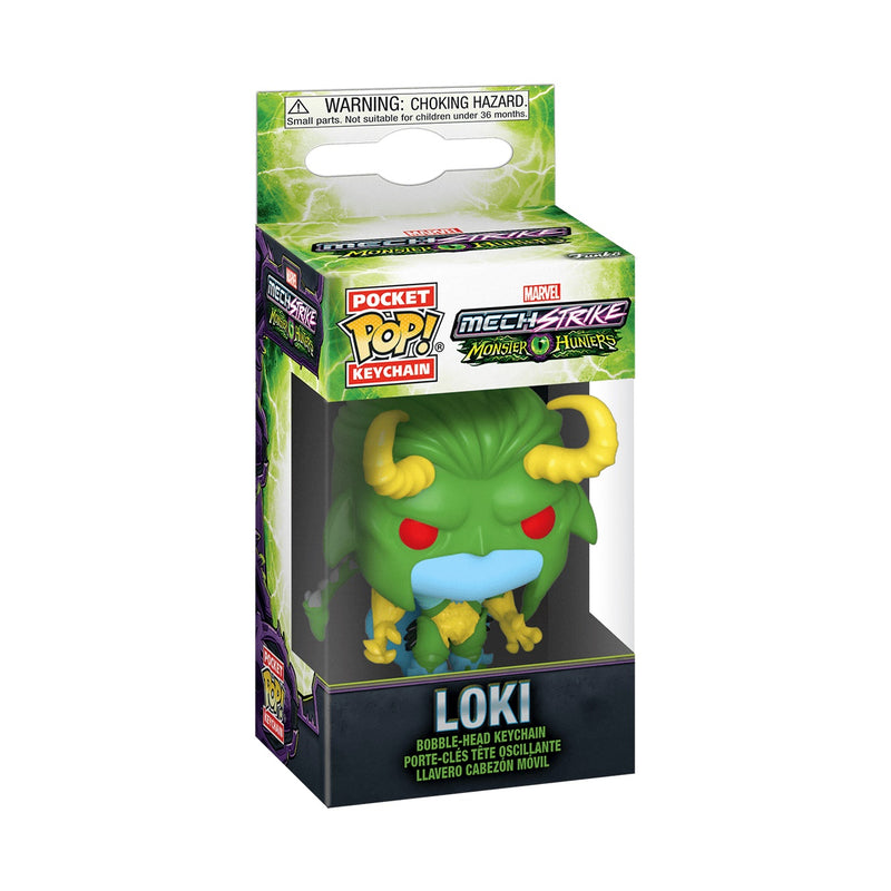 Funko POP! Marvel Mech Strike Monster Hunters Loki 1.5" Pocket Keychain