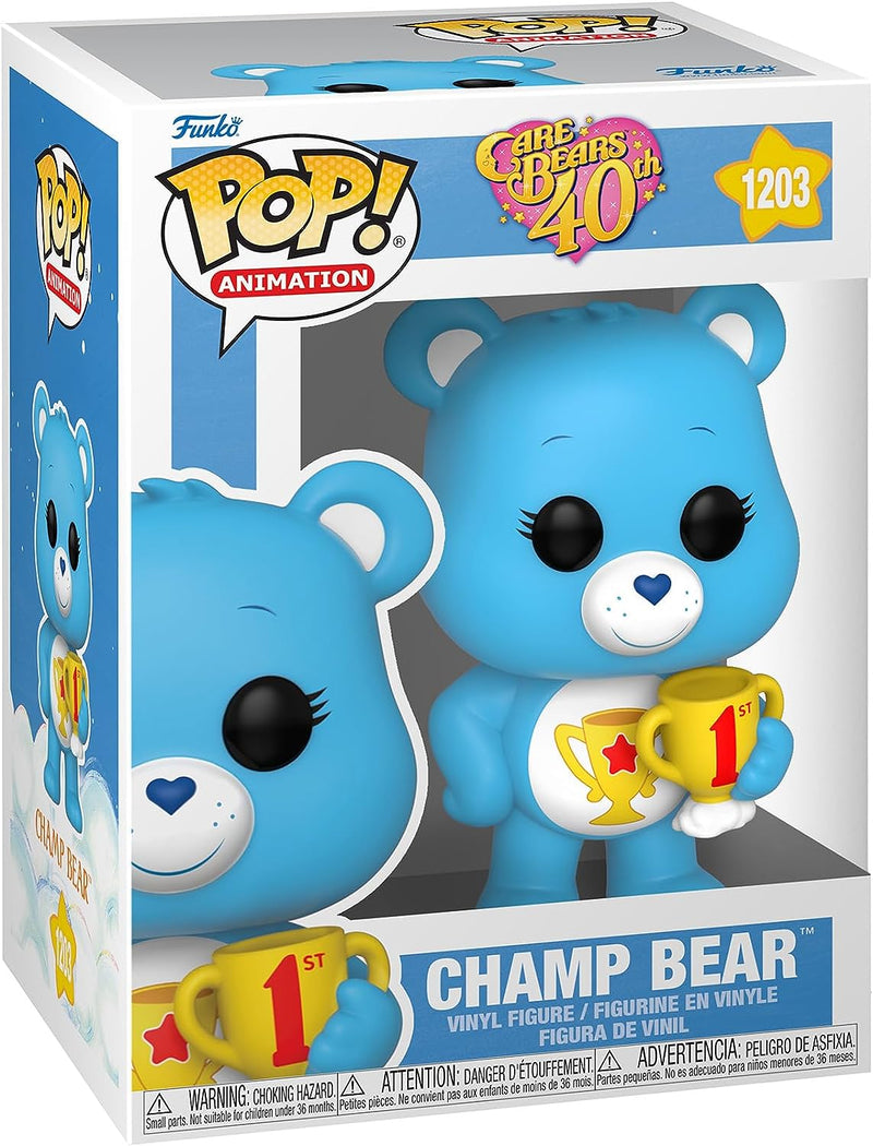 Funko POP! Animation Care Bears 40th Champ Bear 3.75" Vinyl Figure (