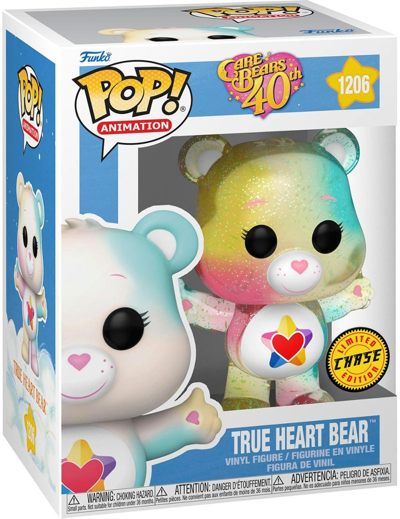 Funko POP! Animation Care Bears 40th True Heart Bear 3.75" CHASE Vinyl Figure