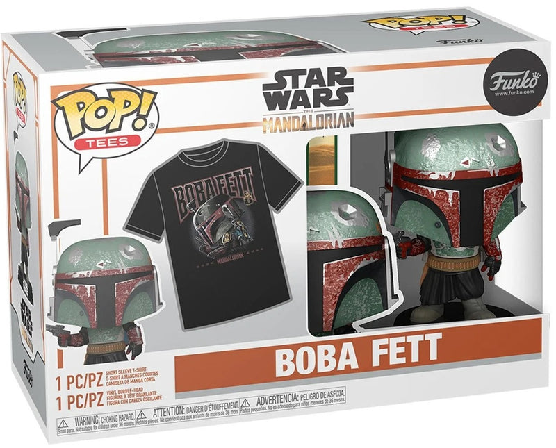 Funko POP! Tees: Star Wars Boba Fett T-Shirt & Vinyl Figure Set