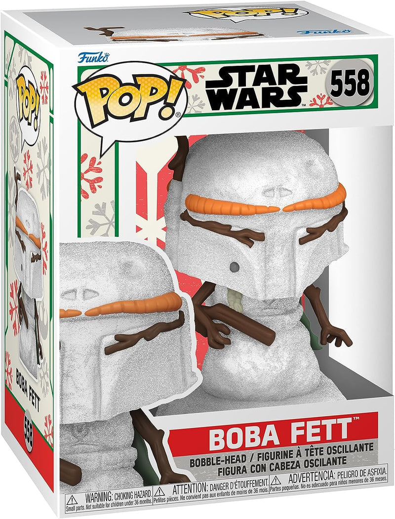 Funko POP! Star Wars Boba Fett Holiday Snowman 3.75" Vinyl Figure (