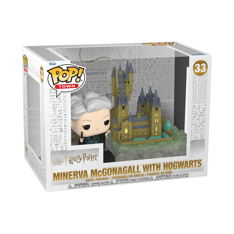 Funko POP! Town Harry Potter Minerva McGonagall With Hogwarts Vinyl Figure (