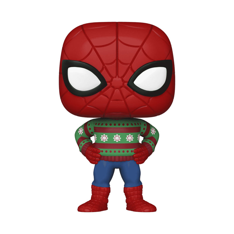 Funko POP! Marvel Holiday Spider-Man in Ugly Sweater 3.75" Vinyl Figure (