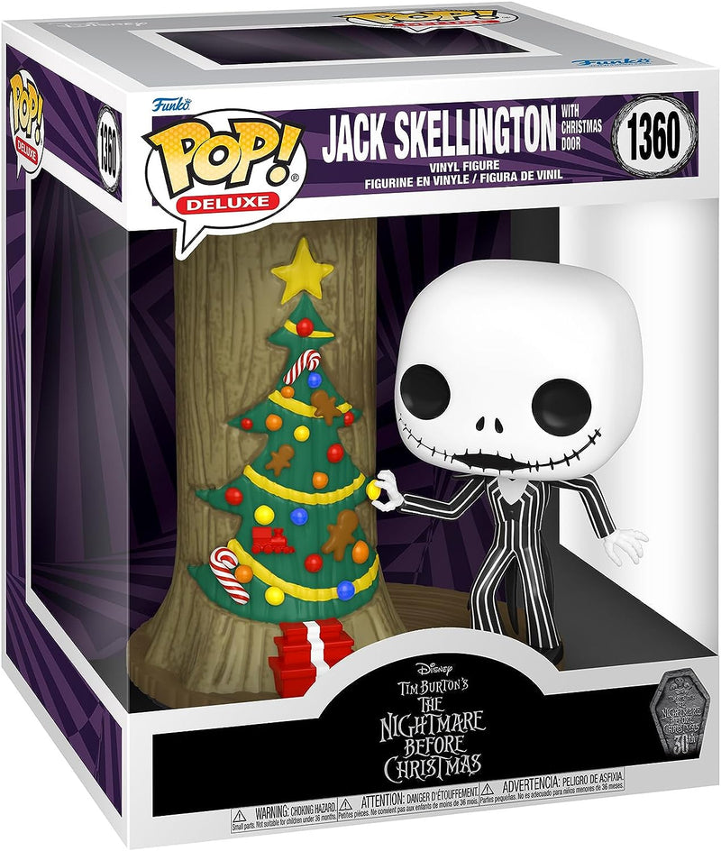 Funko POP! Deluxe TNBC 30th Jack Skellington with Christmas Door Figure (
