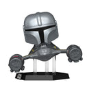 Funko POP! Rides Deluxe Star Wars Mandalorian in N-1 Starfighter Figure (
